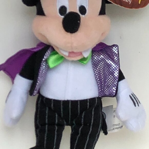 Disney Mickey Mouse New w/ Tag Halloween Vampire Plush  Toy 2+ - Picture 10 of 16